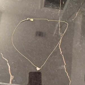 Kendra Scott Gold Necklace with Pink Pendant